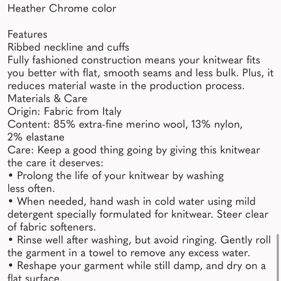 Wilfred Taylor Merino wool heather chrome midi dress - Picture 5 of 5